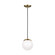 Leo - Hanging Globe LED Pendant in Satin Brass (454|601893S-848)