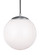 Leo - Hanging Globe One Light Pendant in Satin Aluminum (454|6020EN3-04)
