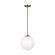Leo - Hanging Globe One Light Pendant in Satin Brass (454|6020EN3-848)