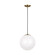 Leo - Hanging Globe One Light Pendant in Satin Brass (454|6024-848)