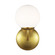 Galassia One Light Vanity in Burnished Brass (454|AEV1011BBS)