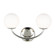 Galassia Two Light Vanity in Polished Nickel (454|AEV1012PN)