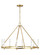 Marston Eight Light Chandelier in Burnished Brass (454|CC1458BBS)