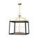 Carlow Four Light Lantern in Midnight Black (454|CC1544MBKBBS)