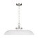 Wellfleet One Light Pendant in Matte White and Polished Nickel (454|CP1111MWTPN)