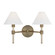 Robert Two Light Vanity in Time Worn Brass (454|LV1032TWB)