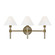 Robert Three Light Vanity in Time Worn Brass (454|LV1043TWB)