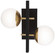 Alluria Two Light Wall Mount in Weathered Black W/Autumn Gold (42|P1351-618)