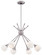 Pontil Six Light Chandelier in Brushed Nickel (42|P1806-084)