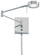 George's Reading Room LED Swing Arm Wall Lamp in Chrome (42|P4308-077)