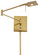 George's Reading Room LED Swing Arm Wall Lamp in Honey Gold (42|P4318-248)
