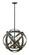 Carson LED Outdoor Chandelier in Vintage Iron (13|29703VI)