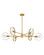 Desi LED Foyer Pendant in Lacquered Brass (13|37296LCB)