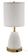 Rupert One Light Table Lamp in White With Weathered Brass Accents (30|RU751-WT)