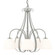 Sweeping Taper Five Light Chandelier in Sterling (39|101445-SKT-85-GG0001)