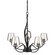Flora Flora 5 Arm Chandelier in Black (39|103040-SKT-10-ZM0236)