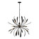 Dahlia Six Light Chandelier in Black (39|104350-SKT-10)