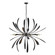Dahlia Ten Light Chandelier in Black (39|104355-SKT-10)