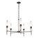 Vela Five Light Chandelier in Bronze (39|105045-SKT-05-FD0611)