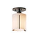 Exos Glass One Light Semi-Flush Mount in Bronze (39|123775-SKT-05-GG0140)