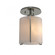 Exos Glass One Light Semi-Flush Mount in Sterling (39|123775-SKT-85-GG0140)