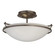 Simple Lines Two Light Semi-Flush Mount in Bronze (39|124302-SKT-05-GG0047)