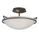 Simple Lines Two Light Semi-Flush Mount in Dark Smoke (39|124302-SKT-07-GG0047)