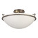 Simple Lines Plain Large Semi-Flush in Bronze (39|124304-SKT-05-GG0053)