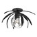 Dahlia One Light Semi-Flush Mount in Black (39|124350-SKT-10-LL0631)