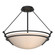 Tryne Three Light Semi-Flush Mount in Black (39|124432-SKT-10-SS0020)