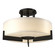Axis Three Light Semi-Flush Mount in Black (39|126403-SKT-10-GG0216)
