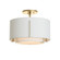 Exos One Light Semi-Flush Mount in Bronze (39|126501-SKT-05-SF1099-SE1590)
