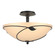 Leaf Forged Leaves Large Semi-Flush in Black (39|126732-SKT-10-SS0052)