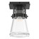 Erlenmeyer One Light Semi-Flush Mount in Black (39|128705-SKT-10-ZM0467)