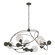 Sprig Six Light Pendant in Dark Smoke (39|136421-SKT-07-LL0639)