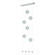 Abacus Abacus 6-Light Ceiling-to-Floor LED Pendant in Vintage Platinum (39|139055-LED-STND-82-YL0668)