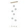 Abacus Abacus 6-Light Ceiling-to-Floor LED Pendant in Soft Gold (39|139055-LED-STND-84-YL0668)