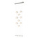 Abacus Abacus 9-Light Ceiling-to-Floor LED Pendant in Sterling (39|139057-LED-STND-85-GG0668)
