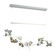 Belladonna Belladonna LED Pendant in Vintage Platinum (39|139813-LED-STND-82-84-CR)