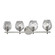 Burns Four Light Bath Bracket in Satin Nickel (70|1254-SN)