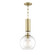 Raleigh One Light Pendant in Aged Brass (70|1409-AGB)