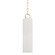Brookville One Light Pendant in Aged Brass/Soft Off White (70|2384-AGB/WH)