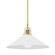 Syosset One Light Pendant in Aged Brass (70|2620-AGB/WH)
