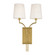 Glenford Two Light Wall Sconce in Aged Brass (70|3112-AGB)
