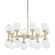 Astoria LED Chandelier in Aged Brass (70|3316-AGB)