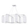 Pebble Eight Light Chandelier in Polished Nickel (70|3478-PN)