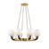 Werner Eight Light Chandelier in Aged Brass/Black (70|3646-AGB/BK)