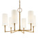 Dillon Six Light Chandelier in Aged Brass (70|366-AGB)
