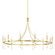 Gates 12 Light Chandelier in Aged Brass (70|4351-AGB)