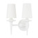 Torch Two Light Wall Sconce in White Plaster (70|6602-WP)
